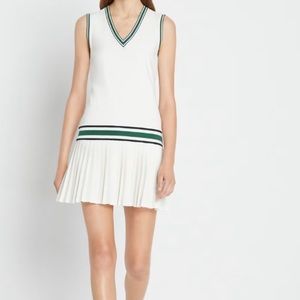Tory Burch performance sport V Neck tennis dress/ golf dress , NWT,  S